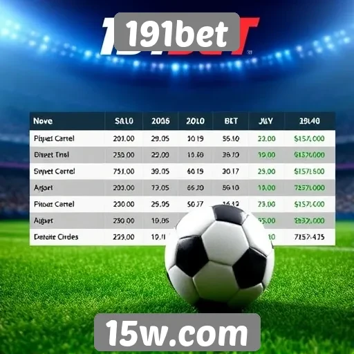 Comparativo das odds oferecidas pelo 191bet