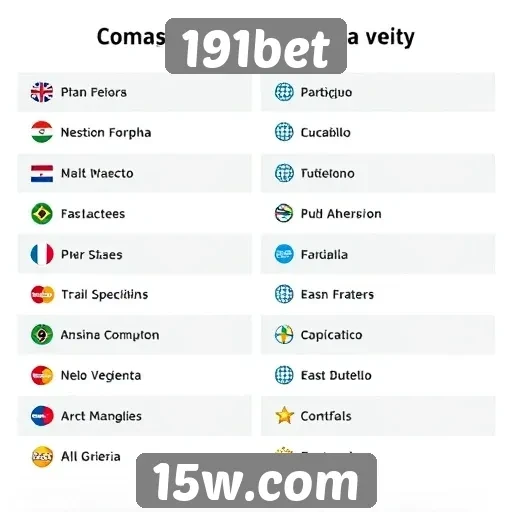 Métodos de pagamento disponíveis na plataforma 191bet